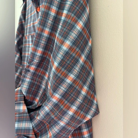 Columbia PFG Men's Red and Blue Checkered Shirt - Picture 3 of 5